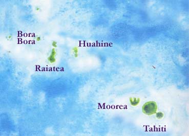Society Island Map