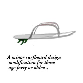 Handicapped surfboard