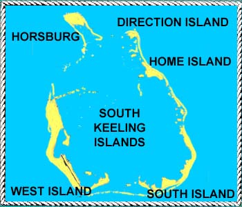Map of Cocos Keeling