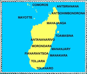 Map of Madagascar