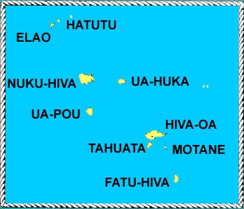 Map of the Marquesas